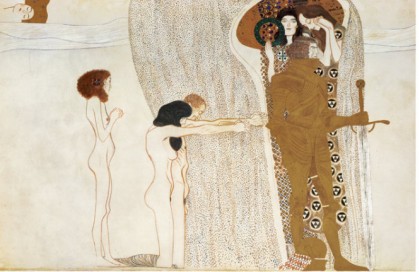 Beethoven Frieze Desire For Happiness, C.1902 - Gustav Klimt Painting